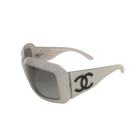 chanel white sunglasses 2021|chanel sunglasses original.